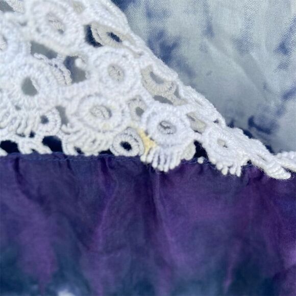 Calypso St. Barth for Target M Tie-Dye Silk Peasant Blouse Top Multicolor - Picture 10 of 10